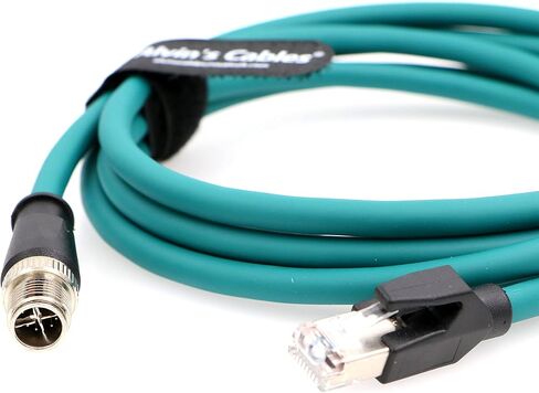 Alvin's Cables M12 X Code 8 Position to RJ45 Ethernet Cable for Cognex in Sight 8200 8400 Series Industrial Camera Shielded Cord IP67 Waterproof 6.5ft/2M in Saudi Arabia