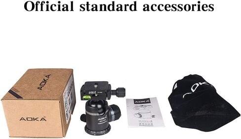 Professional 360-Degree Rotating Panoramic Ball Head with 1/4-inch Quick Release Plate, Self-Weight 1.08 lbs/0.49 kg, Maximum Load 66 lbs/30 kg, Suitable for Tripods, Monopod, SLR Cameras (KK33) in Saudi Arabia