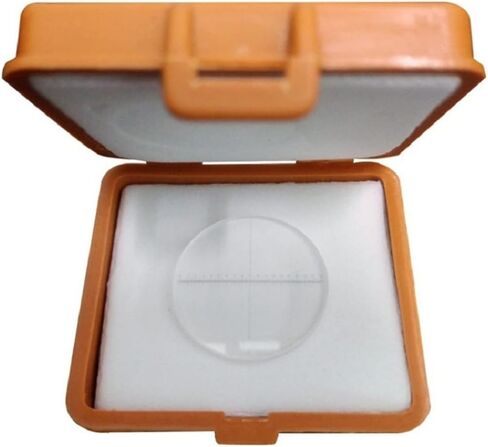Microscope Accessories Kit DIV 0.1 Mm Eyepiece Micrometer for Microscope Ocular Reticle Vertical Line Horizontal Ruler 1-18 Diameter 20 Mm Calibration Microscope Slides in Saudi Arabia