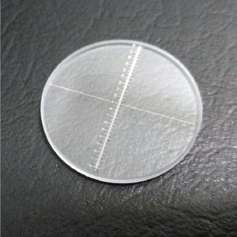 Microscope Accessories Kit DIV 0.1 Mm Eyepiece Micrometer for Microscope Ocular Reticle Vertical Line Horizontal Ruler 1-18 Diameter 20 Mm Calibration Microscope Slides in Saudi Arabia