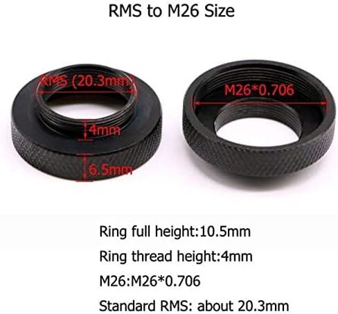 Microscope Accessories Kit M26 to RMS Adapter Microscope Objective Adapter Microscope Slides (Color : 1PC M26 to RMS) in Saudi Arabia