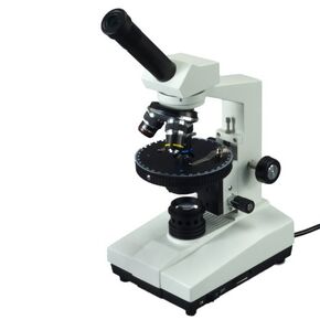 OMAX 40X-400X Monocular Polarizing Compound Microscope with Center Adjustable Rotating Circular Stage in Saudi Arabia