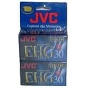 JVC 30-Minute VHS-C Camcorder Tapes (2 Pack) (TC30EHGBH2) in Saudi Arabia