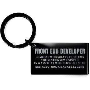 Sarcasm Front End Developer Keyring Gifts for Coworker, Front End Developer Someone who Solves Problems You Never Knew Existed. Front End Developer Ladder Bracelet Birthday Gifts for Men Women Friend in Kuwait