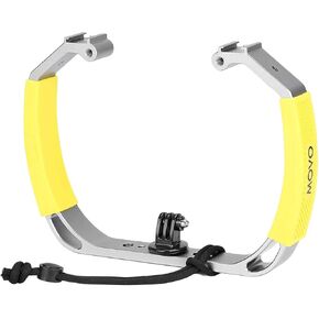 Movo GB-U70 Underwater Diving Rig for GoPro Hero with Cold Shoe Mounts, Wrist Strap - Works with HERO3, HERO4, HERO5, HERO6, HERO7, HERO8, Osmo Action Cam - Perfect Scuba Gear GoPro Accessory in Saudi Arabia