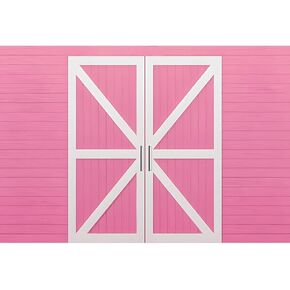 Pink Barn Wooden Door Backdrop Vintage Western Farm Style Backdrops for Photography LFEEY 10x8ft Vinyl Baby Shower Birthday Party Background Kids Adults Portrait Wallpaper Decor Photo Studio Props in Saudi Arabia