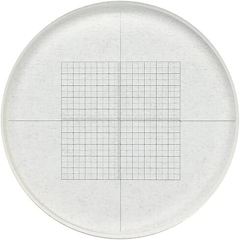 Microscope Accessories Kit Microscope Eyepiece Micrometer Diameter 20 Mm/ 24 Mm DIV=0.1 with Grid Cross Scale Reticle Microscope Slides (Color : Diameter 24 mm) in Saudi Arabia