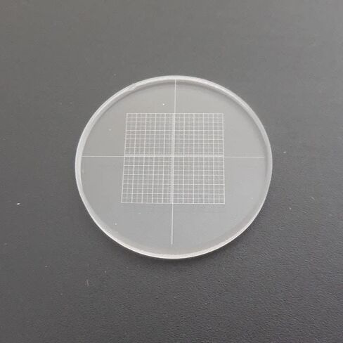 Microscope Accessories Kit Microscope Eyepiece Micrometer Diameter 20 Mm/ 24 Mm DIV=0.1 with Grid Cross Scale Reticle Microscope Slides (Color : Diameter 24 mm) in Saudi Arabia