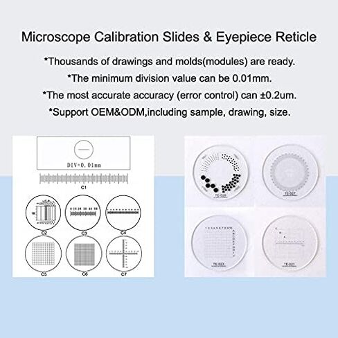 Lab Microscope Slides WF10X/20mm Mounting Size 23.2mm Eyepieces Optical Lens Microscope Eyepiece Microscope Parts (Color : 1PC with Reticle) in Kuwait