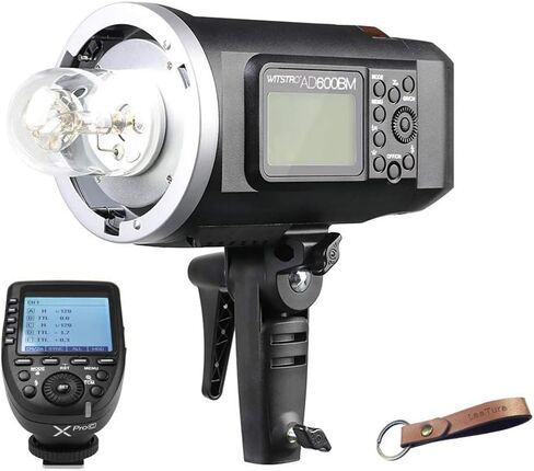 Godox AD600BM Bowens Mount 600Ws HSS GN87 Outdoor Flash Strobe Light with XPro-C Wireless Flash Trigger, 8700mAh Battery Pack to Provide 500 Full Power Flashes Compatible with Canon in Kuwait