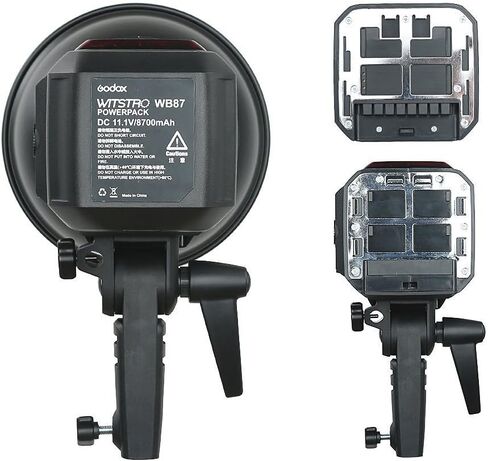 Godox AD600BM Bowens Mount 600Ws HSS GN87 Outdoor Flash Strobe Light with XPro-C Wireless Flash Trigger, 8700mAh Battery Pack to Provide 500 Full Power Flashes Compatible with Canon in Kuwait