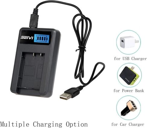 LCD USB Battery Charger for JVC Everio GZ-MS110U, GZ-MS150U, GZ-MS230U, GZ-MS240U, GZ-MS250U Camcorder in Saudi Arabia