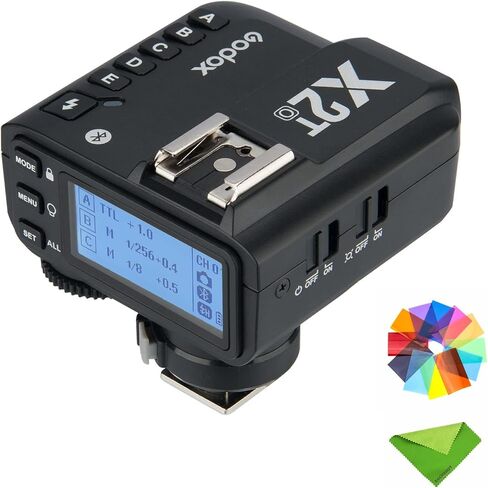 Godox X2T-O TTL Wireless Flash Trigger for Olympus, 1/8000s HSS Bluetooth Connection Supports App Controller, TCM Function, 5 Separate Group Buttons, Hotshoe Locking, AF Assist Light in Saudi Arabia