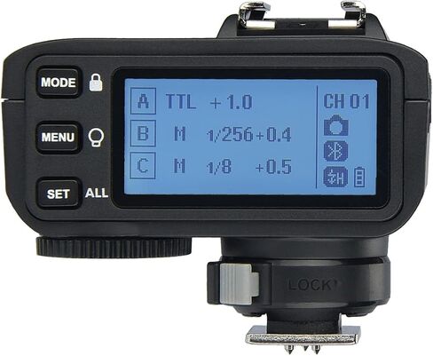 Godox X2T-O TTL Wireless Flash Trigger for Olympus, 1/8000s HSS Bluetooth Connection Supports App Controller, TCM Function, 5 Separate Group Buttons, Hotshoe Locking, AF Assist Light in Saudi Arabia