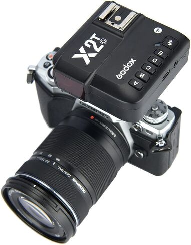 Godox X2T-O TTL Wireless Flash Trigger for Olympus, 1/8000s HSS Bluetooth Connection Supports App Controller, TCM Function, 5 Separate Group Buttons, Hotshoe Locking, AF Assist Light in Saudi Arabia