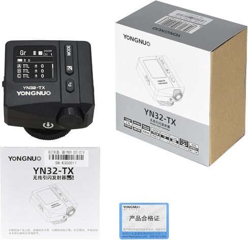 يونغنو مشغل ارسال فلاش لاسلكي YN32-TX TTL 2.4G متوافق مع كاميرا سوني، HSS 1/8000s TTL/M/متعدد in Saudi Arabia