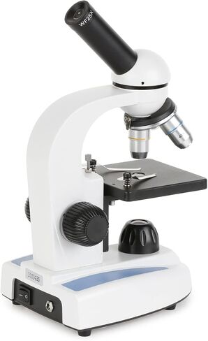 Super Savings - 40X-1000X Portable LED Monocular Student Microscope with 25-Piece Prepared Slides Set and Tweezers Plus Bonus Handheld Multi-USB Digital Microscope for PC and Android in Saudi Arabia
