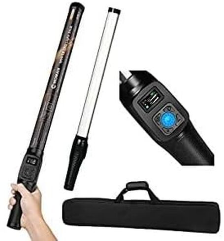 Moman MW-18 LED Light Stick Photography Light for Video Photo 3000K - 6500K Lighting Wand USB Charge for Broadcasting, Interview, Vlogging in Saudi Arabia
