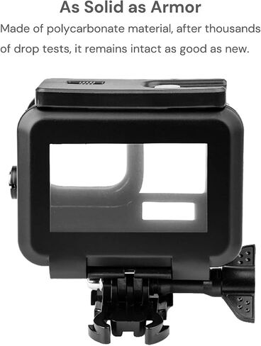 Eyeon Waterproof Case Water Diving Housing Swimming Protective Case Mount for Go Pro Hero Hero 11 Hero 10 Hero 9 Black (Transparent Waterproof Case) in Saudi Arabia