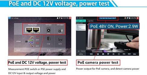 جهاز اختبار كاميرا IP 7in شاشة أمان CCTV شبكة فيديو مراقبة كاميرا اختبار كابل اختبار 100‑240 فولت (قابس الولايات المتحدة) in Saudi Arabia