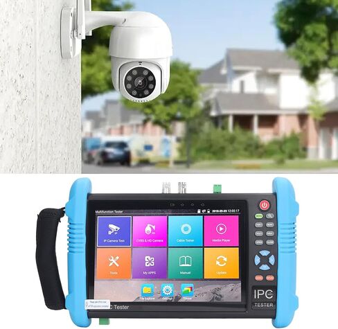 جهاز اختبار كاميرا IP 7in شاشة أمان CCTV شبكة فيديو مراقبة كاميرا اختبار كابل اختبار 100‑240 فولت (قابس الولايات المتحدة) in Saudi Arabia