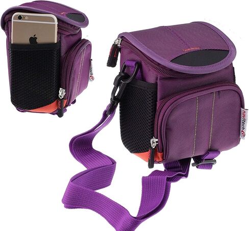 Navitech Purple Portable Binocular Shoulder Bag - Compatible with The ANDSTON 30 x 60 Small Binoculars in Saudi Arabia