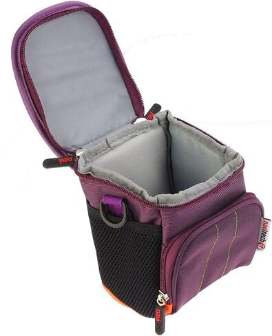Navitech Purple Portable Binocular Shoulder Bag - Compatible with The ANDSTON 30 x 60 Small Binoculars in Saudi Arabia
