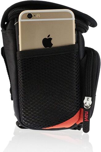 Navitech Black Protective Portable Handheld Binocular Case and Travel Bag Compatible with The Nikon ACULON T01 8x21 (with Belt and Shoulder Strap) in Saudi Arabia