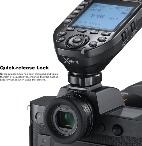 Godox XProII-O TTL Wireless Flash Trigger Transmitter Compatible for Olympus/Panasonic Cameras,2.4G 1/8000s HSS,Bluetooth Connection,New Hotshoe Locking,16 Groups and 32 Channels in Kuwait