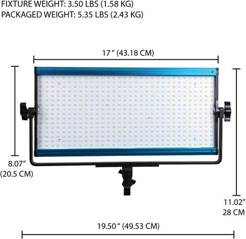 Dracast X Series LED1000 Kit with Injection Molded Travel Case - 3 Pack Includes Panel Lights, Stands, Barndoors | Bluetooth App Control | Bicolor LED Video Light Kit 3200K - 5600K | Dimmable 0-100% in Saudi Arabia