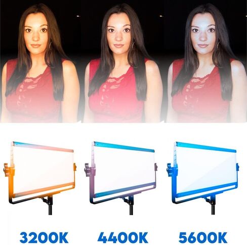 Dracast X Series LED1000 Kit with Injection Molded Travel Case - 3 Pack Includes Panel Lights, Stands, Barndoors | Bluetooth App Control | Bicolor LED Video Light Kit 3200K - 5600K | Dimmable 0-100% in Saudi Arabia