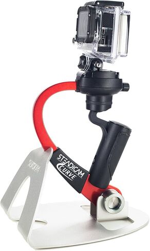 Steadicam Curve-BK Handheld Video Stabilizer and Grip for GoPro Hero Cameras 3, 4 Black & Hero 5 (Red) in Saudi Arabia