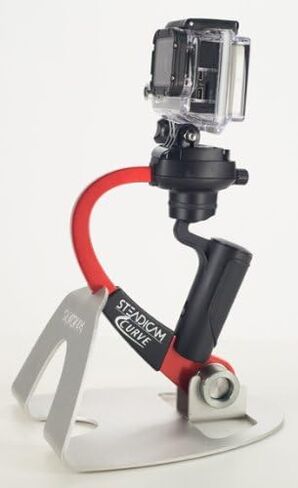 Steadicam Curve-BK Handheld Video Stabilizer and Grip for GoPro Hero Cameras 3, 4 Black & Hero 5 (Red) in Saudi Arabia
