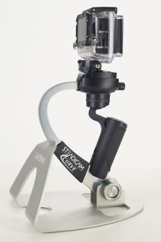 Steadicam Curve-BK Handheld Video Stabilizer and Grip for GoPro Hero Cameras 3, 4 Black & Hero 5 (Red) in Saudi Arabia