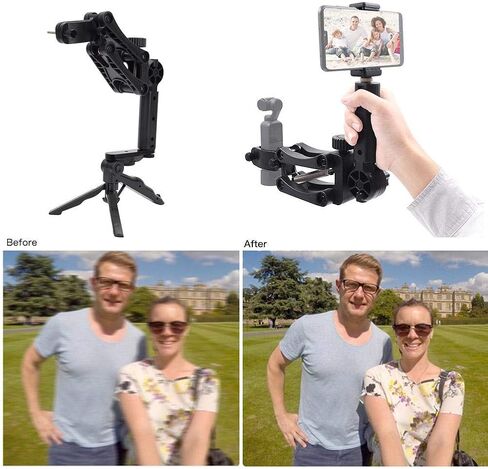 Z Axis 4-axis Stabilizer, Multi-Function Damping Anti-Shake 4th Axis Stabilizer Handle Grip Shock-Absorbing Single Handheld Mount Bracket Photography Gimbal Accessory for Osmo Mobile 3 in Saudi Arabia