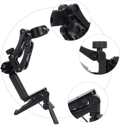 Z Axis 4-axis Stabilizer, Multi-Function Damping Anti-Shake 4th Axis Stabilizer Handle Grip Shock-Absorbing Single Handheld Mount Bracket Photography Gimbal Accessory for Osmo Mobile 3 in Saudi Arabia