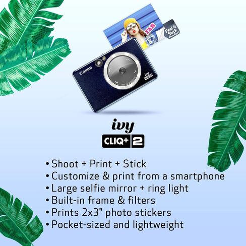 Canon IVY CLIQ+ 2 Instant Camera Printer (Midnight Navy) in Saudi Arabia