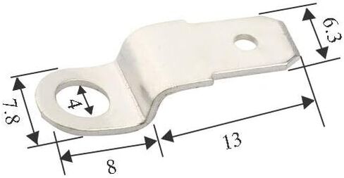 Davitu Terminals - 100pcs/lot 6.3 Speaker Insert Stepped Copper Connector Aperture 4mm Thickness 0.8 in Saudi Arabia