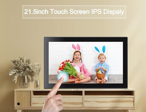 Frameo Digital Picture Frame with 1080P IPS Touch Screen HD Disply,21.5 Inch Large Digital Photo Frame, 32GB WiFi Frame with Swivel Mount,Send Photos Instantly from Anywhere with via App in Saudi Arabia