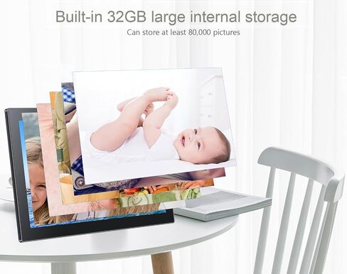 Frameo Digital Picture Frame with 1080P IPS Touch Screen HD Disply,21.5 Inch Large Digital Photo Frame, 32GB WiFi Frame with Swivel Mount,Send Photos Instantly from Anywhere with via App in Saudi Arabia
