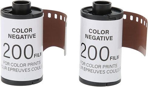 2 Roll 35mm Roll Film, 8 Sheets Each High Definition HD Camera Color Negative Film for Beginners in Saudi Arabia