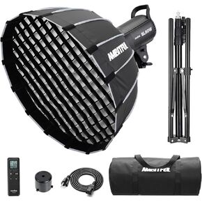 غودوكس مصباح فيديو LED سي ار اي 95+ SL-60W SL60W ابيض 5600 كلفن اصدار 60WS بوينز مع صندوق مرن سريع التركيب P60، شنطة حمل، حامل اضاءة in Kuwait