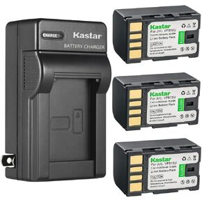 Kastar 1-Pack Battery and AC Wall Charger Replacement for JVC GZ-MG555EK GZ-MG555EX GZ-MG555US GZ-MG575 GZ-MG575AC GZ-MG575B GZ-MG575EK GZ-MG575EX GZ-MG575S GZ-MG575US GZ-MG610S GZ-MG610SEU GZ-MG630 in Kuwait