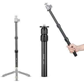Koolehaoda Tripod Extension, 8"-18" Aluminum Center Column Extender Rod | 3 Section Telescopic Stick, 1/4"-3/8" Screw for DJI OSMO Mobile 2 Zhiyun Smooth 4/Q Monopod Gimbal DSLR Camera Phone in Saudi Arabia