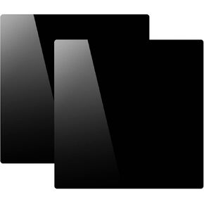 12" x 12" Acrylic Surfaces for Photography, 2-Pack of Black Reflective Double Sided Display Boards for Product Photography, Studio Tabletop Photography in Kuwait