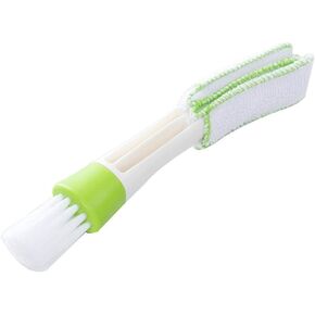 AKOAK 1 Pack Window Blinds Cleaning Brush, Double Head air Conditioning Outlet Cleaner, for Shutter, Vent, Air Conditioning, Quick Cleaning, Removable and Washable in Saudi Arabia