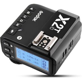 Godox X2T-C TTL Wireless Flash Trigger with Bluetooth Connection for Canon, 2.4G HSS 1/8000s,TCM Function,5 Separate Group Buttons & Quick Lock Hot-Shoe &LCD Display in Kuwait