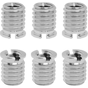 Threaded Screw Adapter LUORNG 6PCS 1/4"-20 Female to 3/8"-16 Male Easy Mount Convert Screw Adapter for DSLR Tripod Monopod, 1/4 inch to 3/8 inch Tripod Thread Adapter in Kuwait