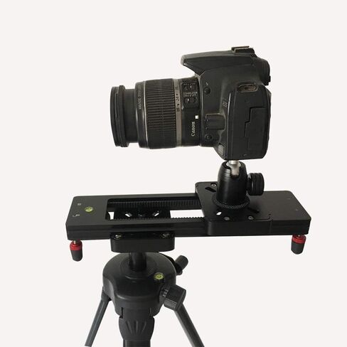 Runshuangyu Portable Mini Camera Track Rail Slider, Video Camcorder Stabilizer for Canon Nikon Sony DSLR Gopro Camera Smartphone - Double Track in Saudi Arabia