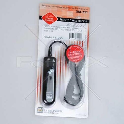 SMDV Remote Shutter Release Cable for Canon EOS 1D, 1DS Mark II, III, Mark III, IV, 1DC, 1DX, D30, D60, 10D, 20D, 20DA, 30D, 40D, 50D, 5D, 5D Mark II, III, 7D, Fully Compatible with Canon RS80N3 in Saudi Arabia